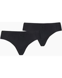 PUMA - 2-Pack Microfibre Seamless Low-Rise Strings - Lyst