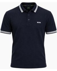 BOSS - Boss Paddy Piqué Polo Shirt Dark - Lyst