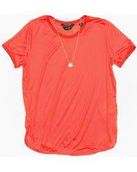 Maison Scotch - Short Sleeve Lurex Rib Detailed Tee - Lyst