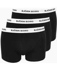 Björn Borg - 3-Pack Waistband Boxer Trunks - Lyst