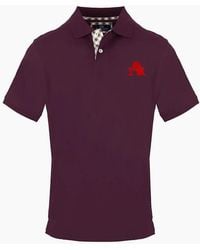 Aquascutum - Collared Neck Short Sleeve Polo Shirt - Lyst