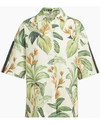 adidas - Farm Floral Buddha Collared Short Sleeve Shirt - Lyst