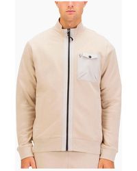 Luke 1977 - Sutton 1000 Zip Through Sweat Stone - Lyst