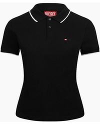 DIESEL - T Tendy Microdiv Short Sleeve Polo Shirt - Lyst