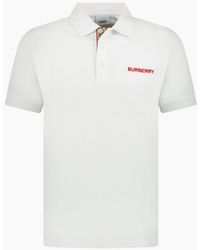 Burberry - 'Hartford' Embroidery Logo Check Polo - Lyst