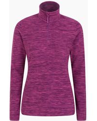 Mountain Warehouse - Ladies Snowdon Melange Fleece Top - Lyst