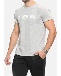 DIESEL - T Diego Brok T Shirt Short Sleeve Crew Neck Casual Cotton Tee - Lyst