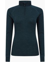 Mountain Warehouse - Ladies Merino Wool Zip Neck Thermal Top - Lyst