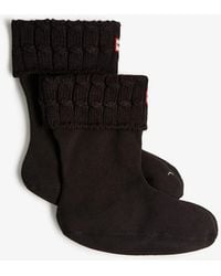 HUNTER - 6 Stitch Cable Short Boot Sock - Lyst