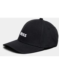 BOSS - Boss Zed Cotton-Twill Six-Panel Cap With Embroidered Logo Nos - Lyst