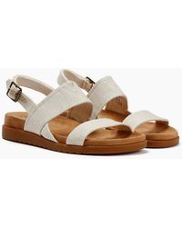 TOMS - Marin Slingback Textile Natural Sandals - Lyst