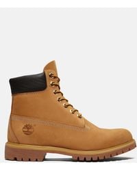 Timberland - 6 Premium Waterproof Boot (Wheat Nubuck Leather) Lace-Up Boots - Lyst