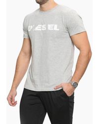 DIESEL - T Diego Brok T Shirt Short Sleeve Crew Neck Casual Cotton Tee - Lyst