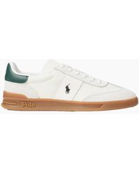 Polo Ralph Lauren - Hrt Aera Pp Trainers 001 Bianco/College - Lyst