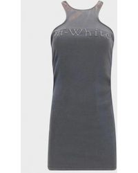 Off-White c/o Virgil Abloh - Laundry Ribbed Rowing Mini Dress - Lyst