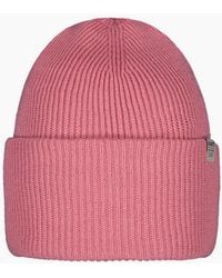Barts - Haveno High Cuffed Ribbed Knit Stretchy Beanie Hat - Lyst