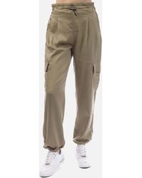 DKNY - Soft Cargo Pants With A Bungee Waist - Lyst