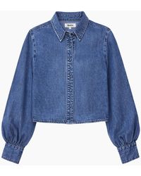 Ro&zo - Lyocell Denim Cropped Shirt - Lyst