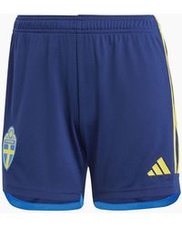 adidas - Regular Fit Soccer Shorts With Notch Hem - Lyst
