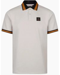 Luke 1977 - Makati Detailed Polo Shirt Ice - Lyst