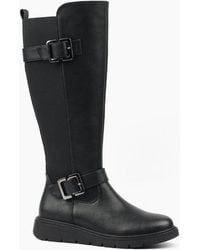 Lunar - Devon Knee High Boots - Lyst