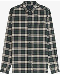 Fred Perry - M1754 Brushed Twill Tartan Shirt - Lyst