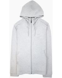 BOSS - Saggy Curved Logo Zip Up Hoody 059 - Lyst