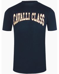 Roberto Cavalli - Cavalli Class Varsity Logo T-Shirt - Lyst