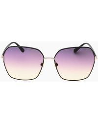 Tom Ford - Claudia-02 Gradient Smoke Lens Shiny Sunglasses - Lyst