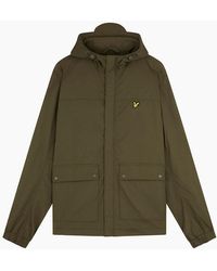Lyle & Scott - Lyle & Scott Branded Hooded Parka Jacket - Lyst