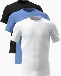 Calvin Klein - 3-Pack Cotton Microfibre Stretch T-Shirts - Lyst
