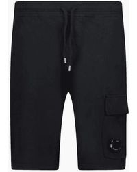 C.P. Company - Light Fleece Lens Pocket Cargo Shorts - Lyst