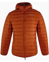 Aquascutum - Active 100Gr Hooded Rust Jacket - Lyst