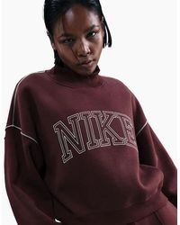 Nike - Speed Mock Neck High Collar Long Sleeve Sweatshirt - Lyst