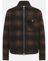 Moncler - Checkered Zip Overshirt - Lyst