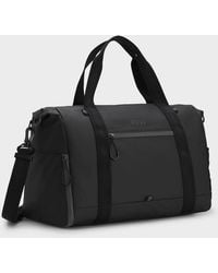 BOSS - Boss Stenson Faux-Leather Holdall With Reflective Details - Lyst