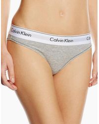 Calvin Klein - Modern Cotton Bikini Brief, Heather - Lyst