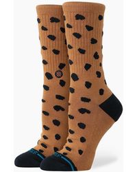 Stance - Leopard Crew Socks - Lyst