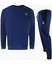 Aquascutum - Small Iconic Crest Crew Neck Tracksuit Set - Lyst