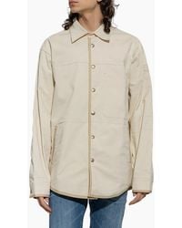 DIESEL - S-Doves Overshirt Long Sleeve Snap Button Pocket Plain Casual Shirts - Lyst