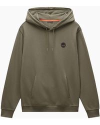 Napapijri - B-Badge Loopback Hooded Sweat - Lyst