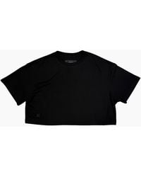Amiri - Embroidered Ma Cropped Tee - Lyst