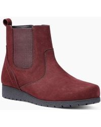 Hotter - Exeter Low Wedge Boots - Lyst