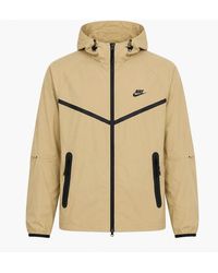 Nike - Tech Woven Full-Zip Khaki Jacket - Lyst