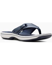 Clarks - Brinkley Reyna Toe Post Sandals - Lyst