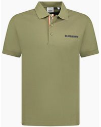 Burberry - 'Hartford' Embroidery Logo Check Polo - Lyst