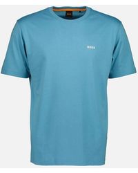 BOSS - Cotton-Jersey Graphic Print T-Shirt - Lyst