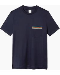 Paul Smith - Stripe T-Shirt 49 Dk - Lyst