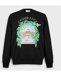 CASABLANCA - L'Arch De Tennis Printed Sweatshirt - Lyst