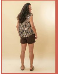 Nooki Design - Deloris Printed Ikat Blouse - Lyst